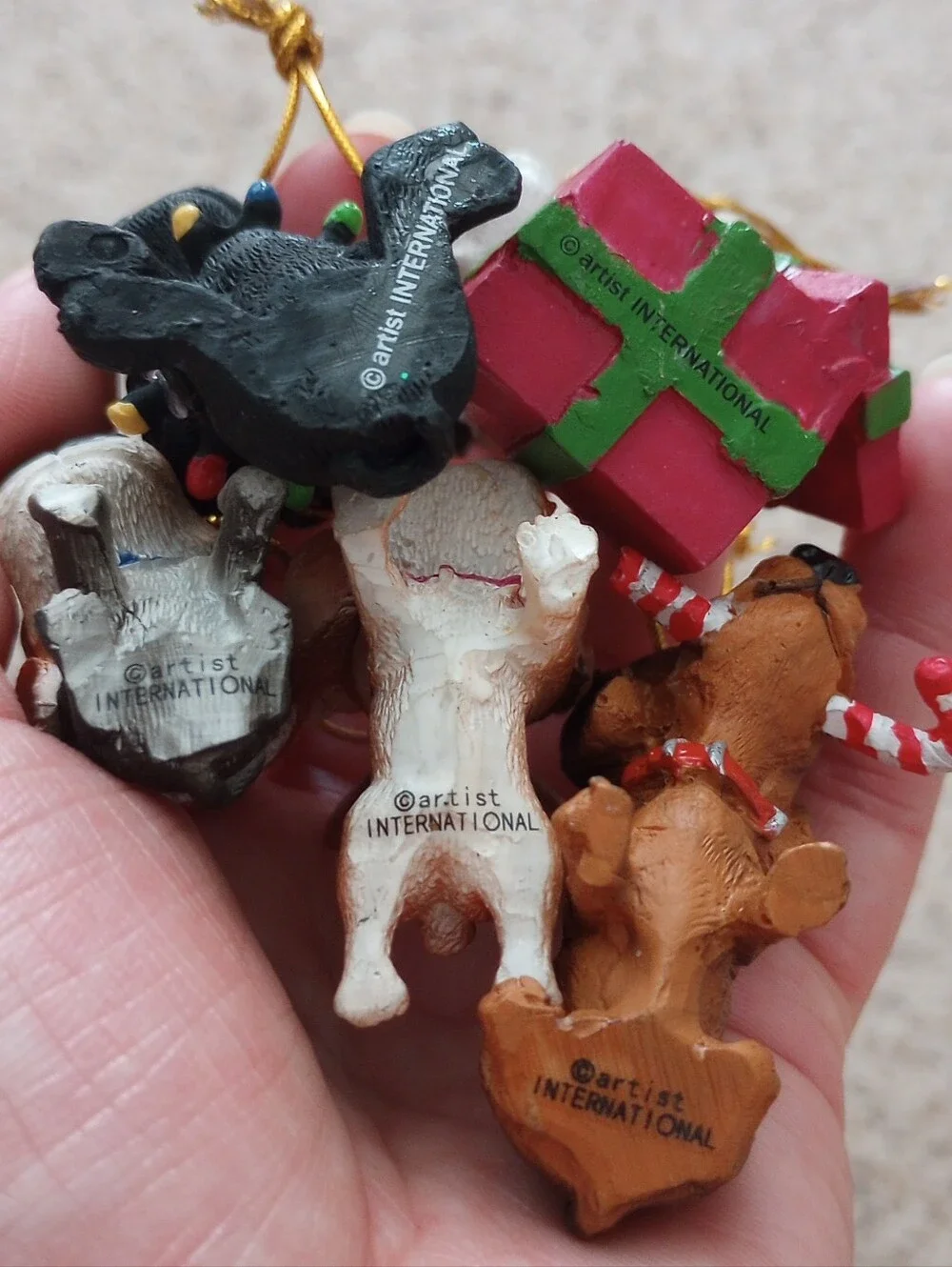 Mini Dogs Christmas Ornaments